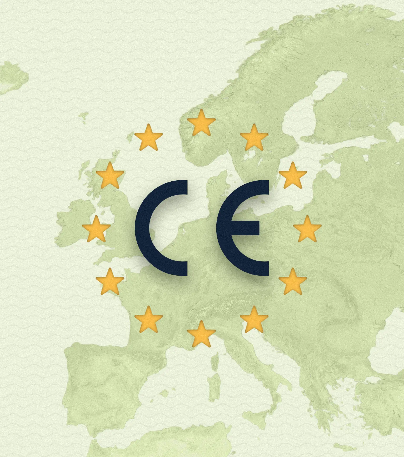 CE-Kennzeichnung mit europäischen Sternen, registriertes Medizinprodukt
